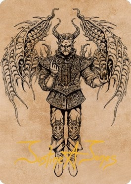 Image for Raphael, Fiendish Savior Art Card (75/81) (Gold-Stamped Signature) (75) (ASCLB) - Magic: The Gathering