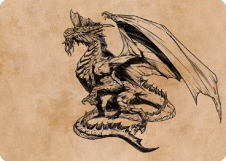 Image for Ancient Silver Dragon Art Card (47/81) (47) (ASCLB) - Magic: The Gathering