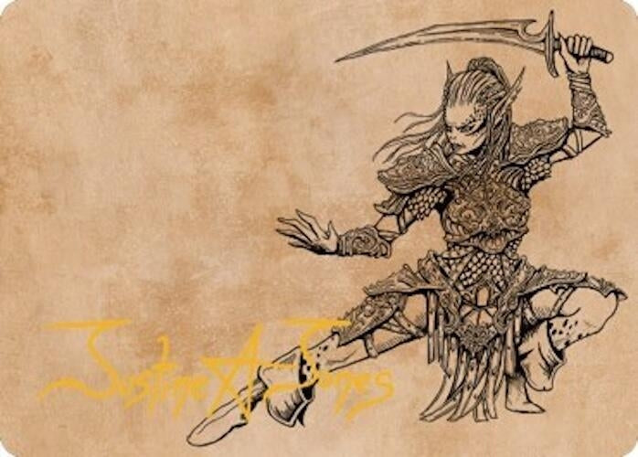 Image for Lae'zel, Vlaakith's Champion Art Card (Gold-Stamped Signature) (45) (ASCLB) - Magic: The Gathering