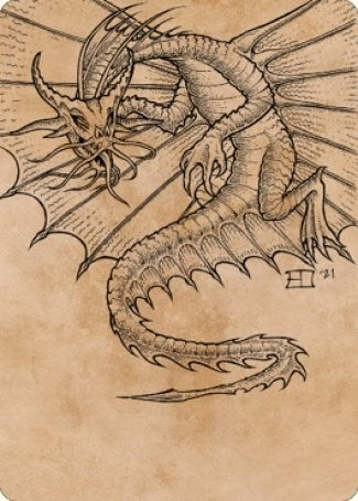 Image for Ancient Gold Dragon Art Card (44/81) (44) (ASCLB) - Magic: The Gathering