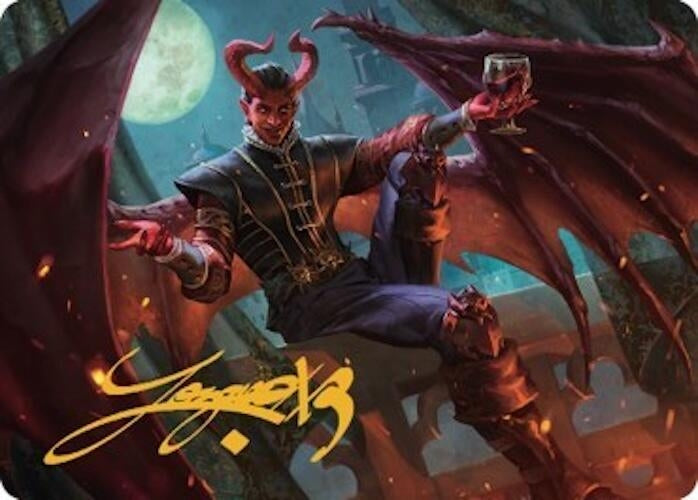 Image for Raphael, Fiendish Savior Art Card (40/81) (Gold-Stamped Signature) (40) (ASCLB) - Magic: The Gathering