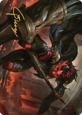 Image for Karlach, Fury of Avernus Art Card (34/81) (Gold-Stamped Signature) (34) - Magic: The Gathering