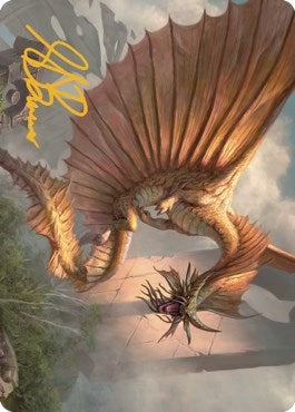 Image for Ancient Gold Dragon Art Card (28/81) (Gold-Stamped Signature) (28) (ASCLB) - Magic: The Gathering