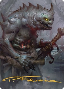 Image for Gray Slaad Art Card (Gold-Stamped Signature) (15) - Magic: The Gathering
