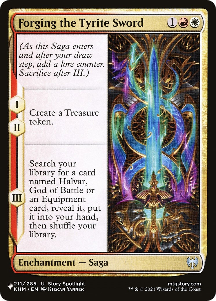 Image for Forging the Tyrite Sword (211/285) - Magic: The Gathering