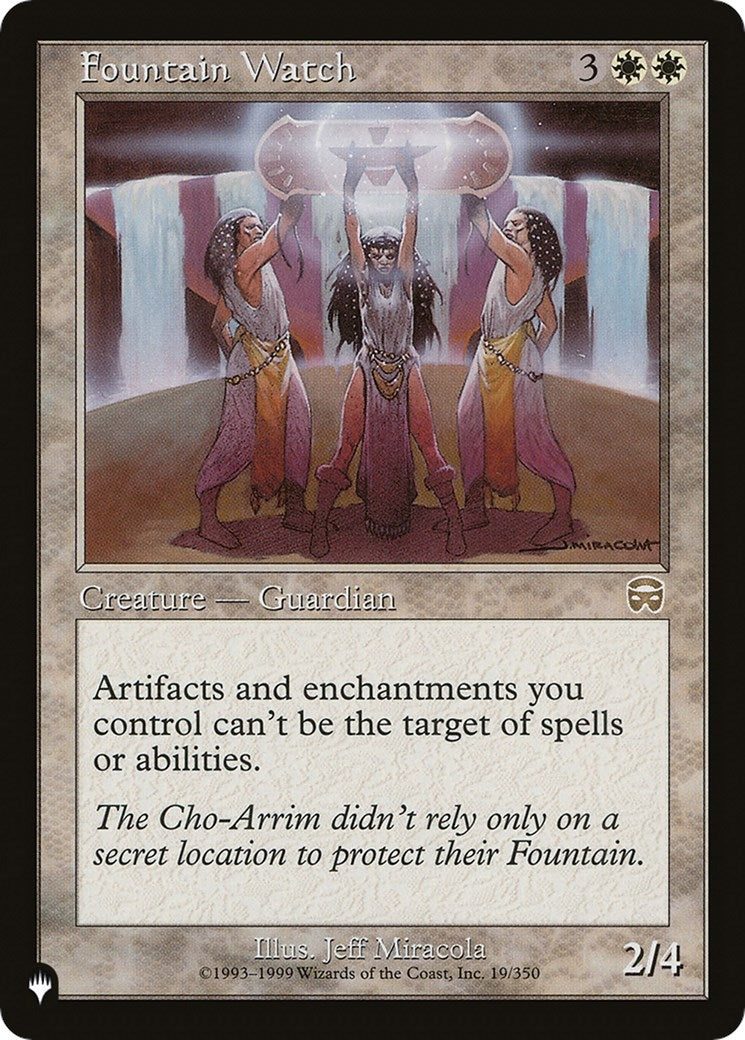 Image for Fountain Watch (19/350) - Magic: The Gathering