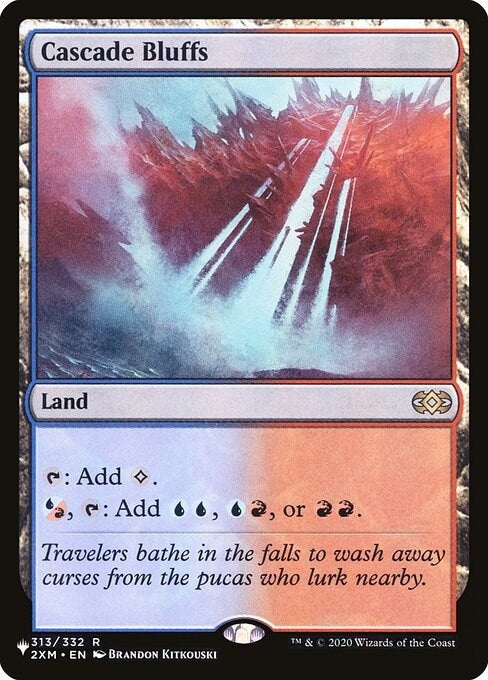 Image for Cascade Bluffs (313) (LIST) - Magic: The Gathering