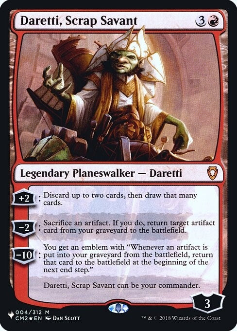 Image for Daretti, Scrap Savant (CM2) (4) (LIST) - Magic: The Gathering