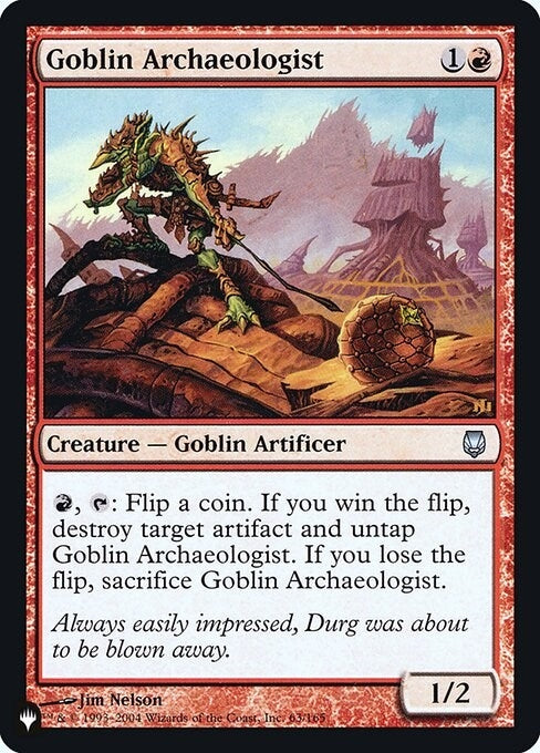 Image for Goblin Archaeologist (63) (LIST) - Magic: The Gathering