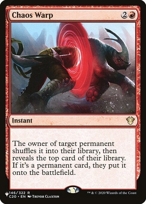 Image for Chaos Warp (C20) (146) - Magic: The Gathering