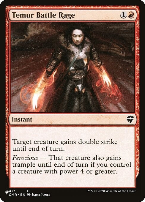 Image for Temur Battle Rage (CMR) (417) (LIST) - Magic: The Gathering