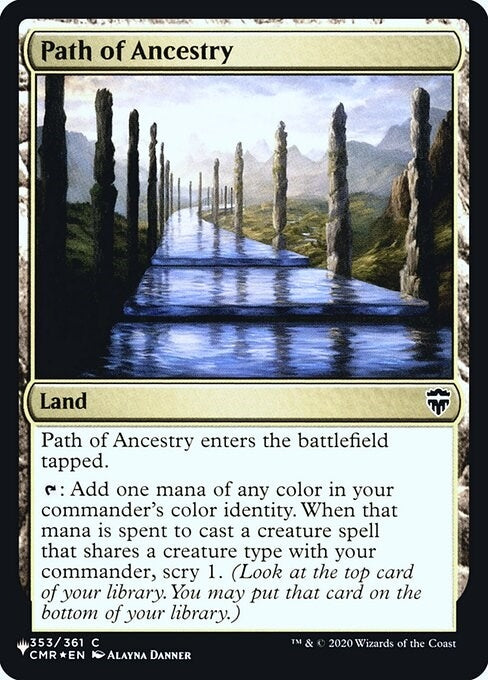 Image for Path of Ancestry (CMR) (353) - Magic: The Gathering