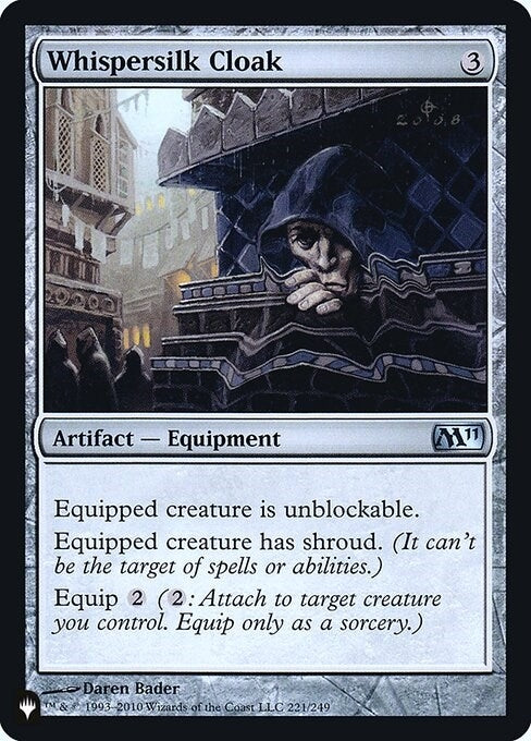 Image for Whispersilk Cloak (M11) (221) (LIST) - Magic: The Gathering