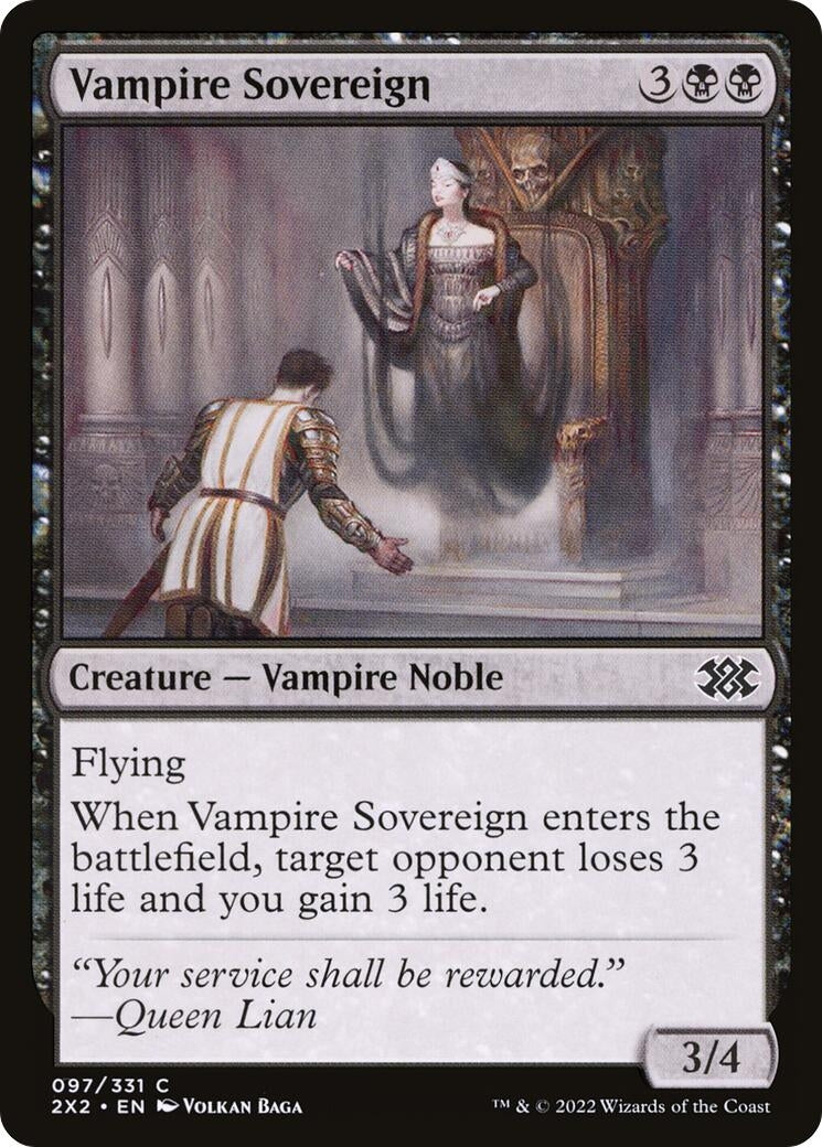 Image for Vampire Sovereign (97) (2X2) - Magic: The Gathering
