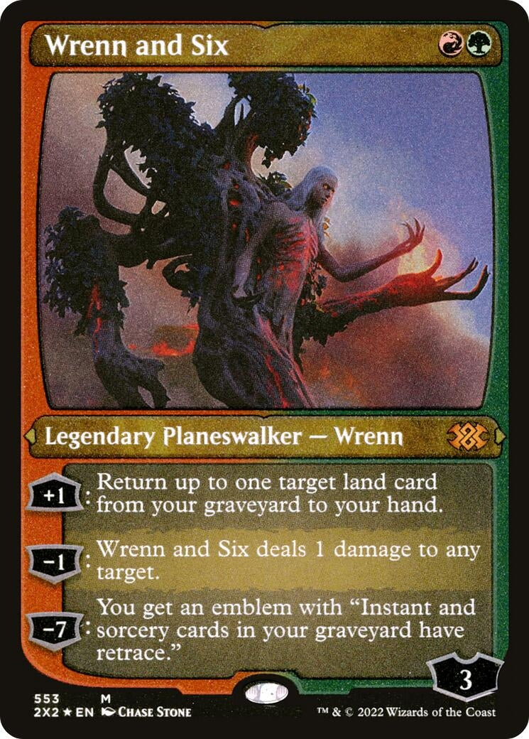 Image for Wrenn and Six (Foil Etched) (553) (2X2) - Magic: The Gathering