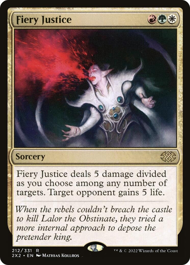 Image for Fiery Justice (212) (2X2) - Magic: The Gathering