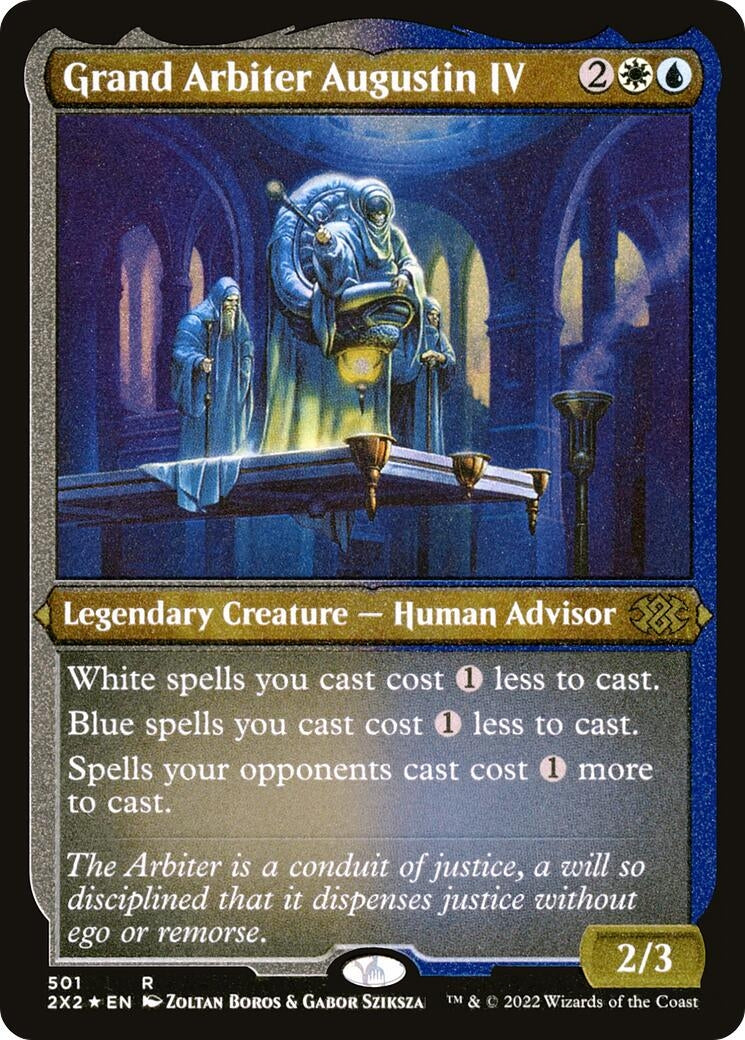 Image for Grand Arbiter Augustin IV (Foil Etched) (501) (2X2) - Magic: The Gathering