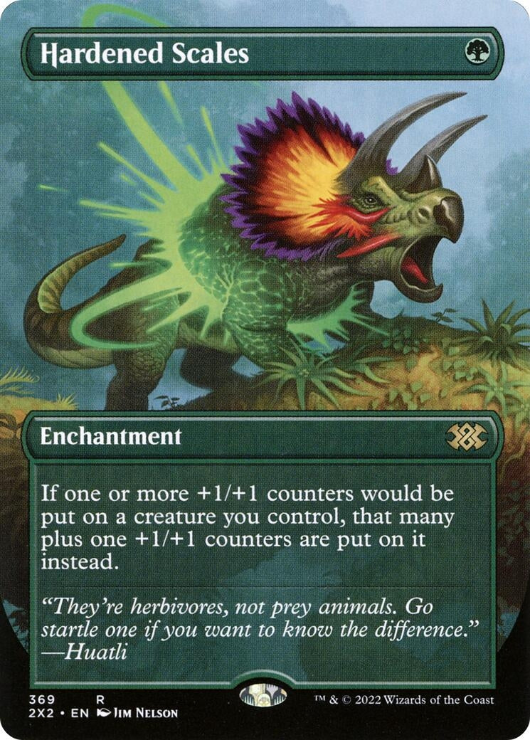 Image for Hardened Scales (Borderless) (369) (2X2) - Magic: The Gathering