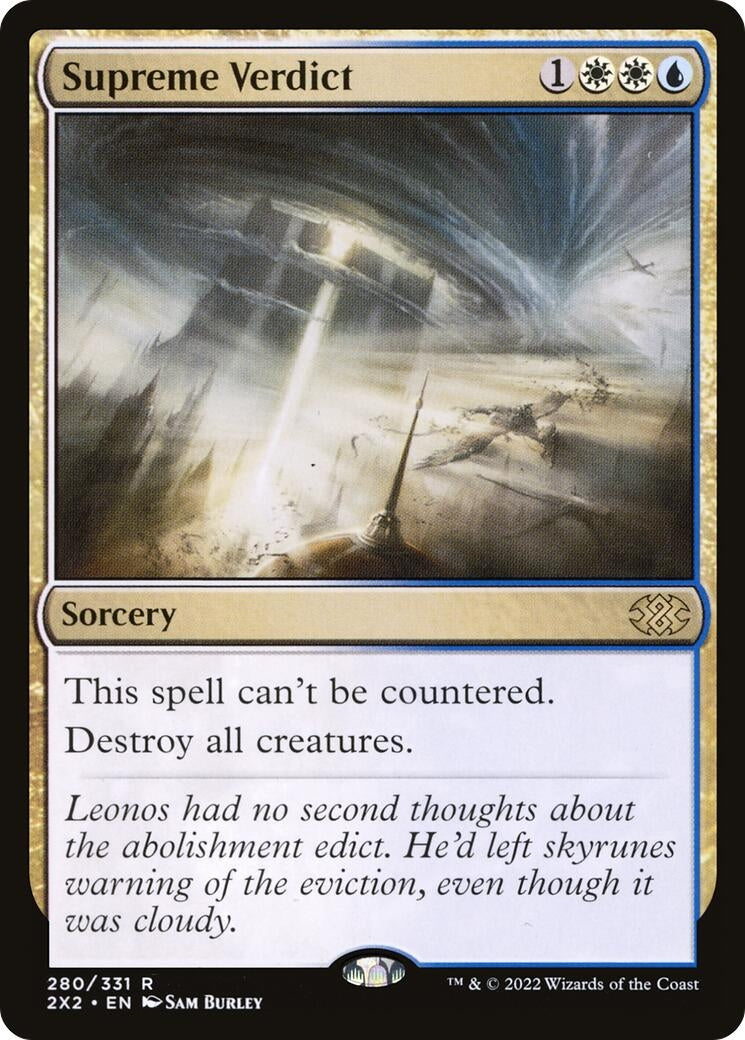 Image for Supreme Verdict (280) (2X2) - Magic: The Gathering