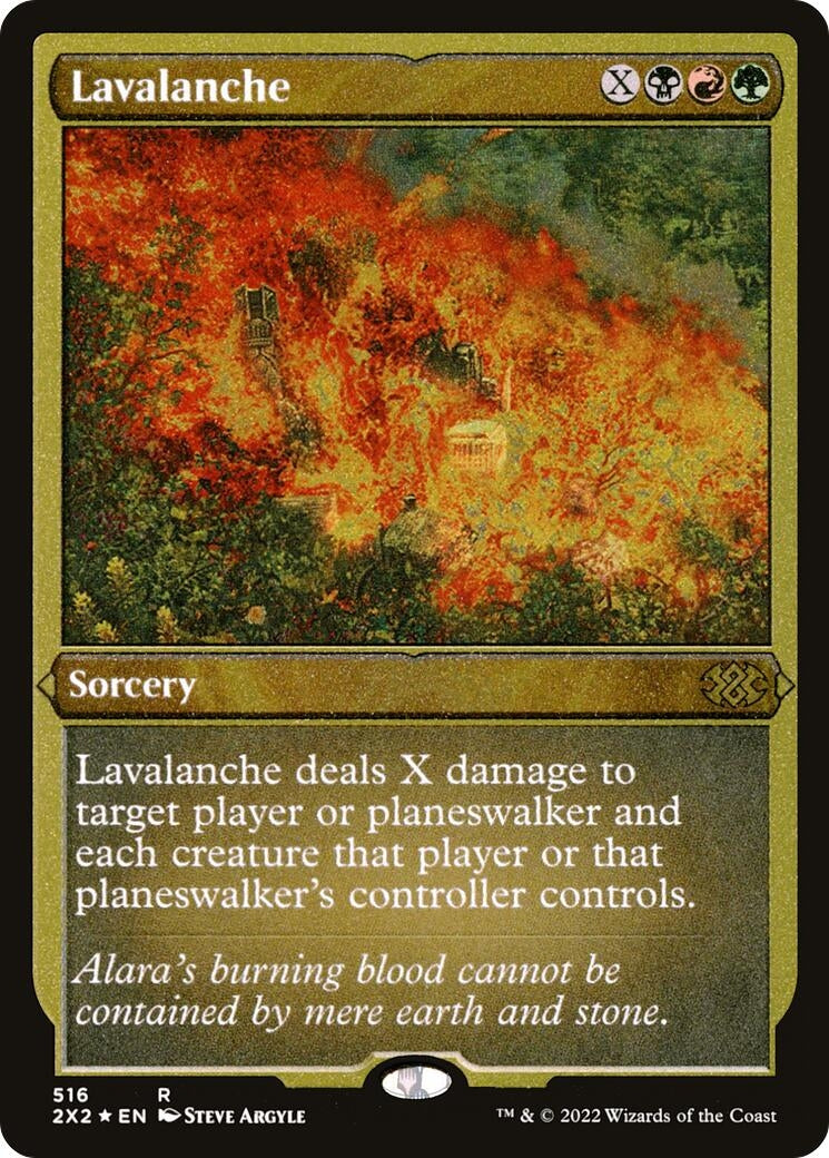 Image for Lavalanche (Foil Etched) (516) (2X2) - Magic: The Gathering