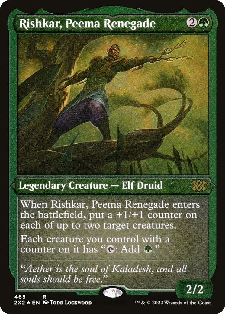 Image for Rishkar, Peema Renegade (Foil Etched) (465) - Magic: The Gathering