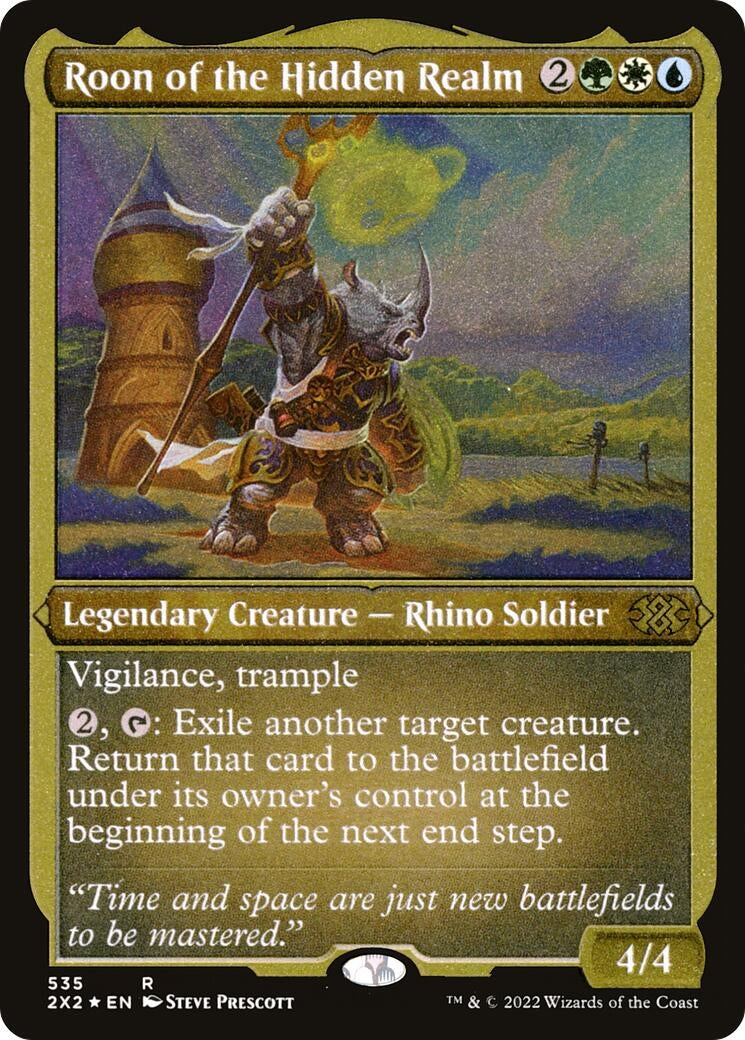 Image for Roon of the Hidden Realm (Foil Etched) (535) (2X2) - Magic: The Gathering