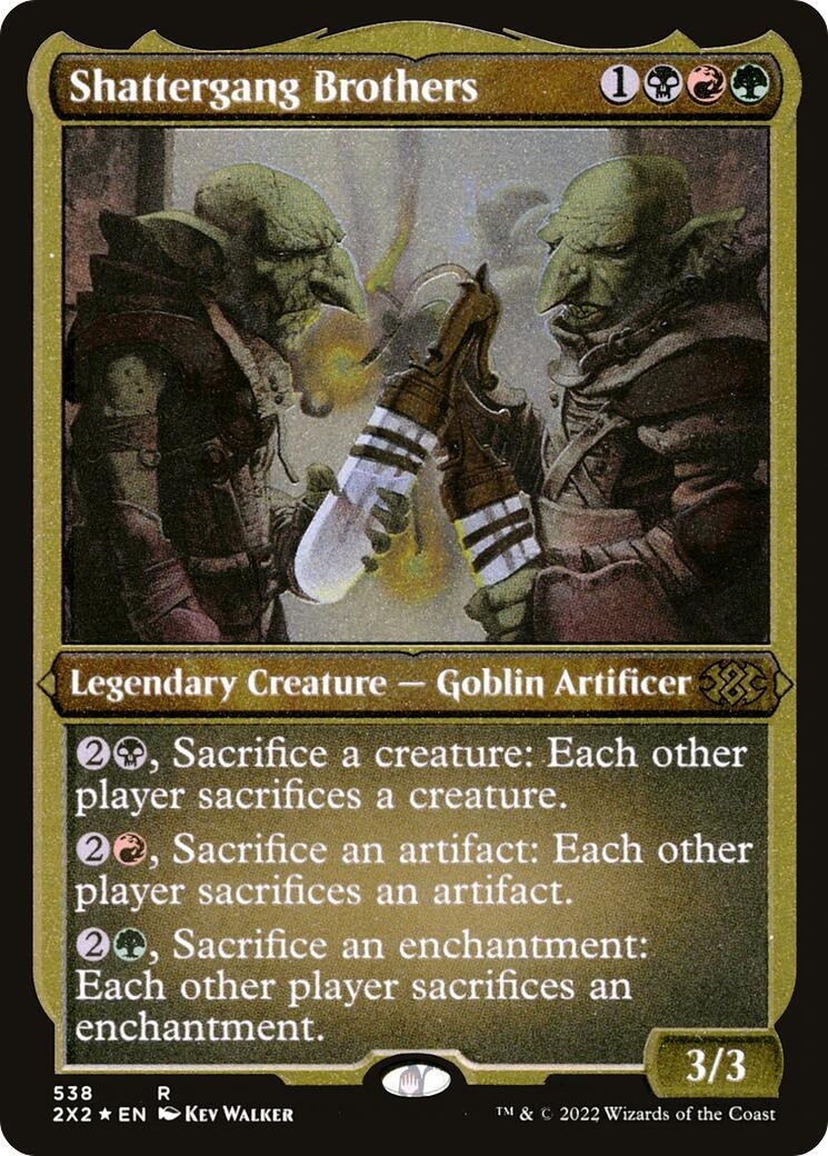 Image for Shattergang Brothers (Foil Etched) (538) (2X2) - Magic: The Gathering