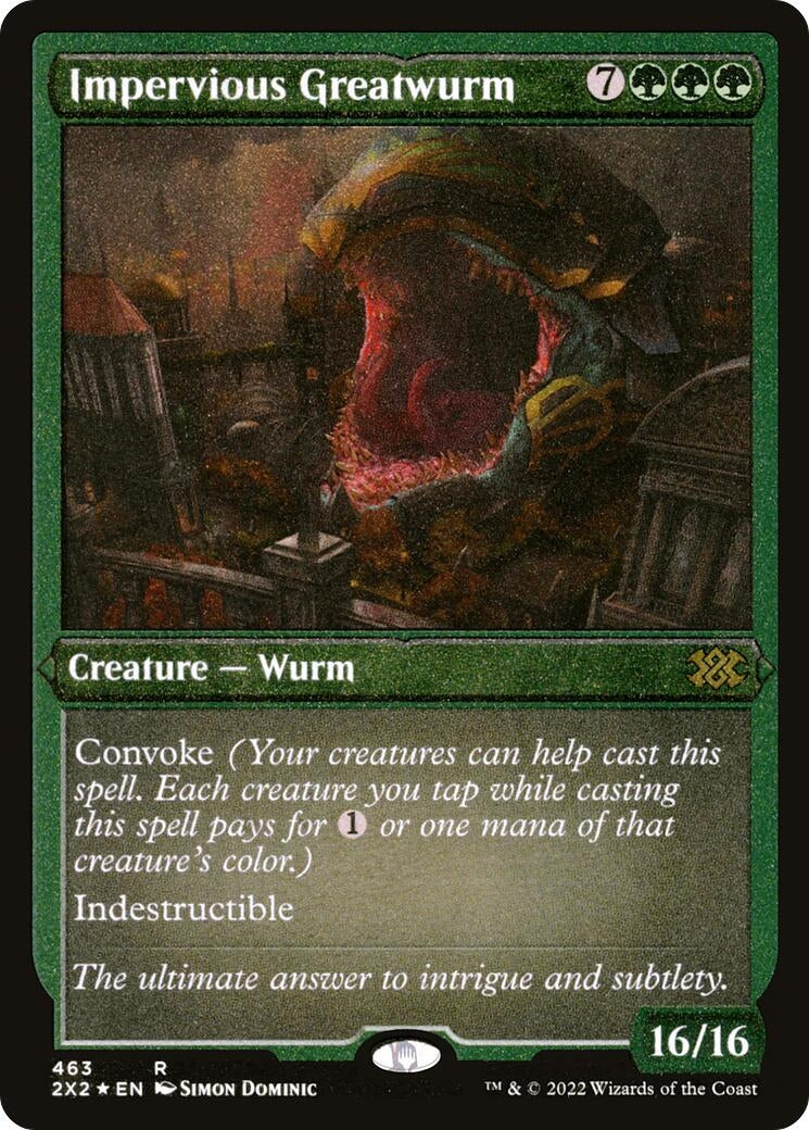 Image for Impervious Greatwurm (Foil Etched) (463) (2X2) - Magic: The Gathering