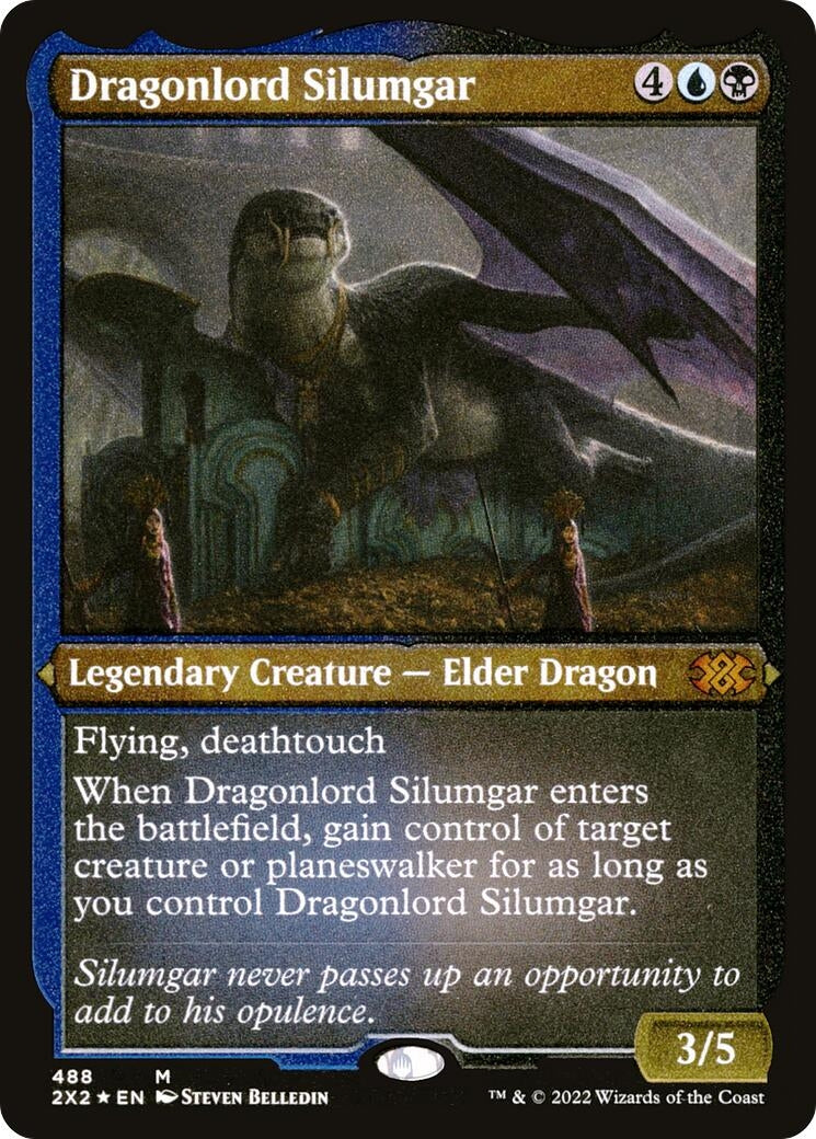 Image for Dragonlord Silumgar (Foil Etched) (488) (2X2) - Magic: The Gathering