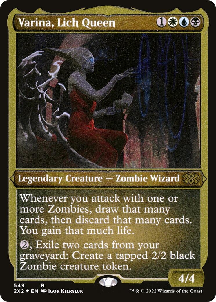 Image for Varina, Lich Queen (Foil Etched) (549) (2X2) - Magic: The Gathering