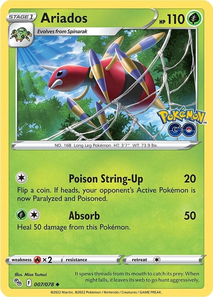 Image for Ariados (007/078) (PGO) - Pokemon