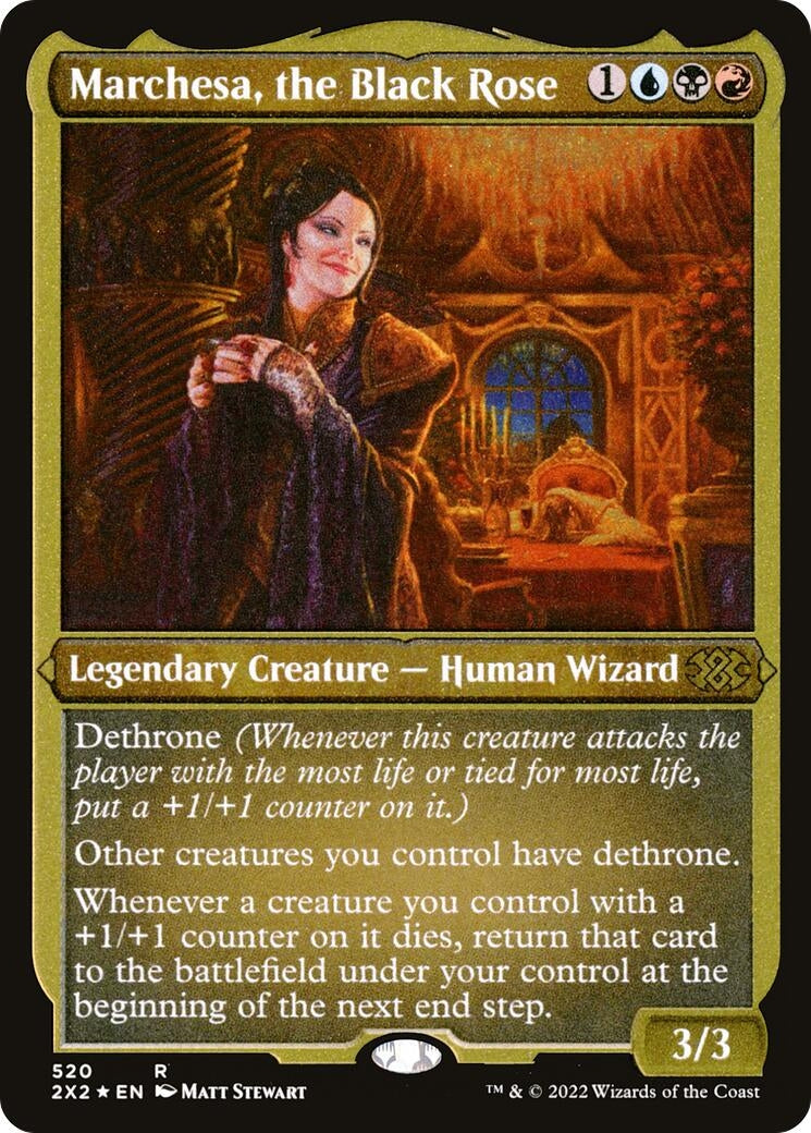 Image for Marchesa, the Black Rose (Foil Etched) (520) (2X2) - Magic: The Gathering