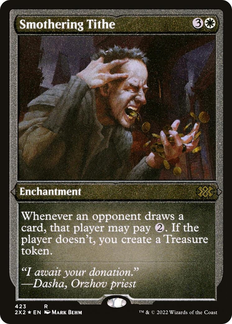 Image for Smothering Tithe (Foil Etched) (423) (2X2) - Magic: The Gathering