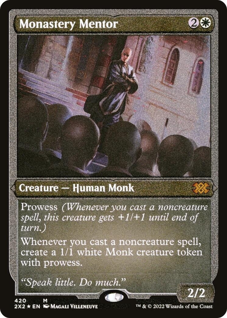Image for Monastery Mentor (Foil Etched) (420) (2X2) - Magic: The Gathering
