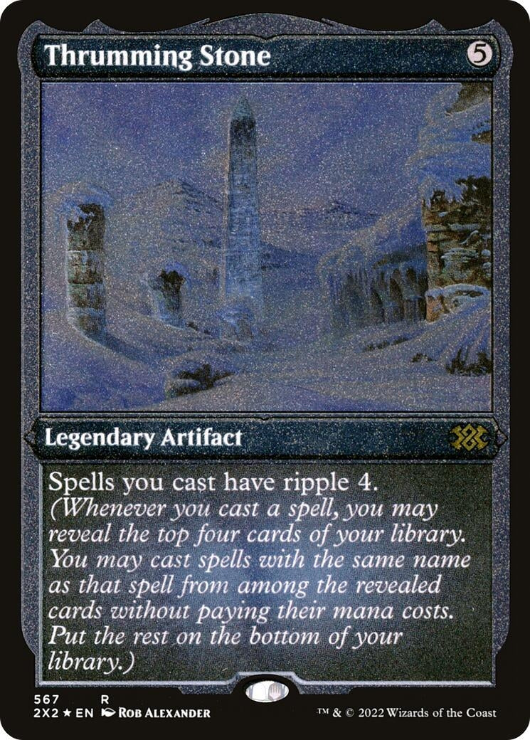 Image for Thrumming Stone (Foil Etched) (567) - Magic: The Gathering