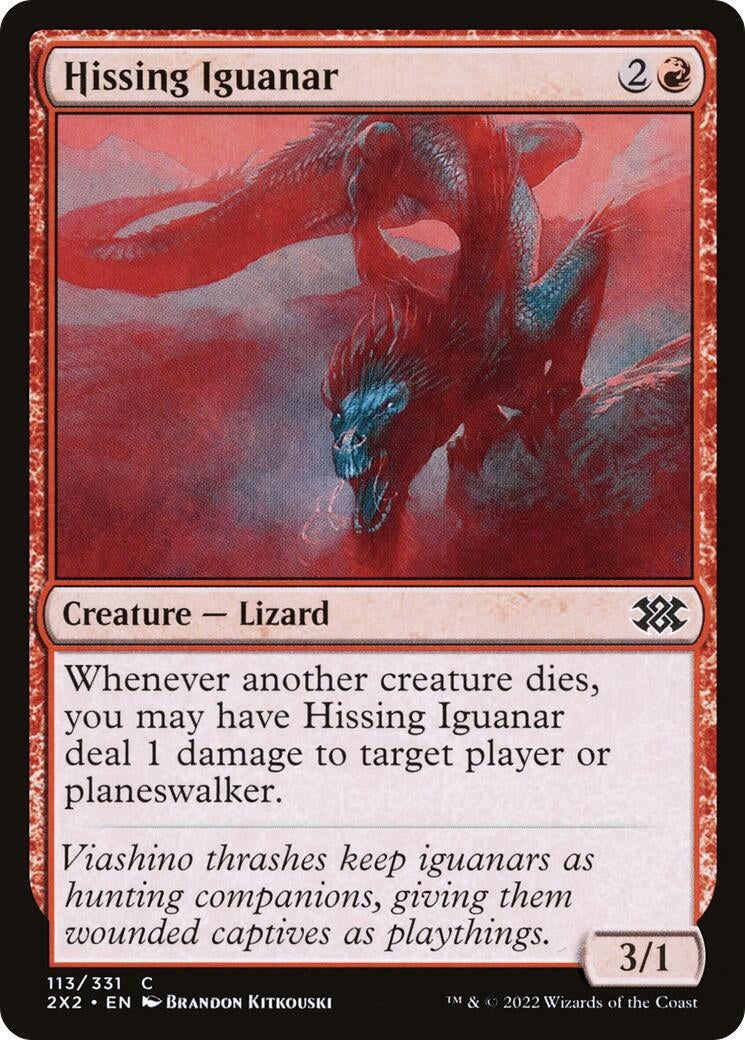 Image for Hissing Iguanar (113) (2X2) - Magic: The Gathering