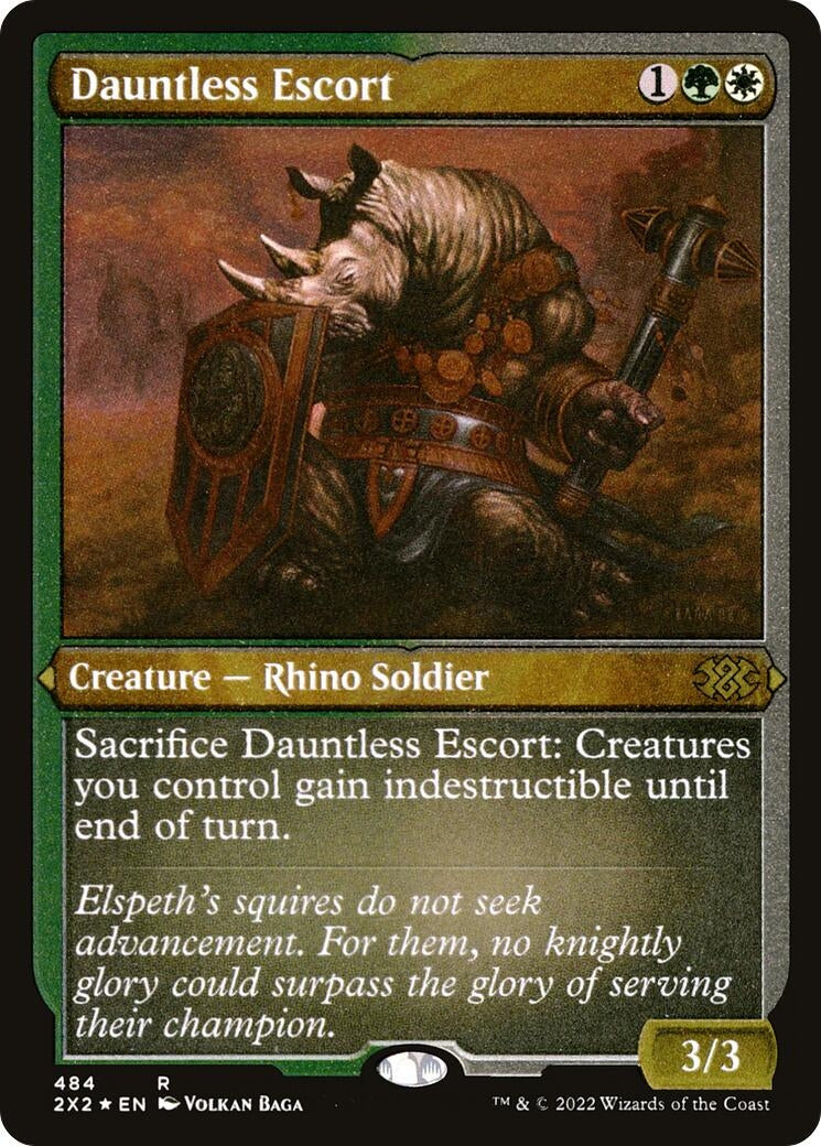 Image for Dauntless Escort (Foil Etched) (484) (2X2) - Magic: The Gathering