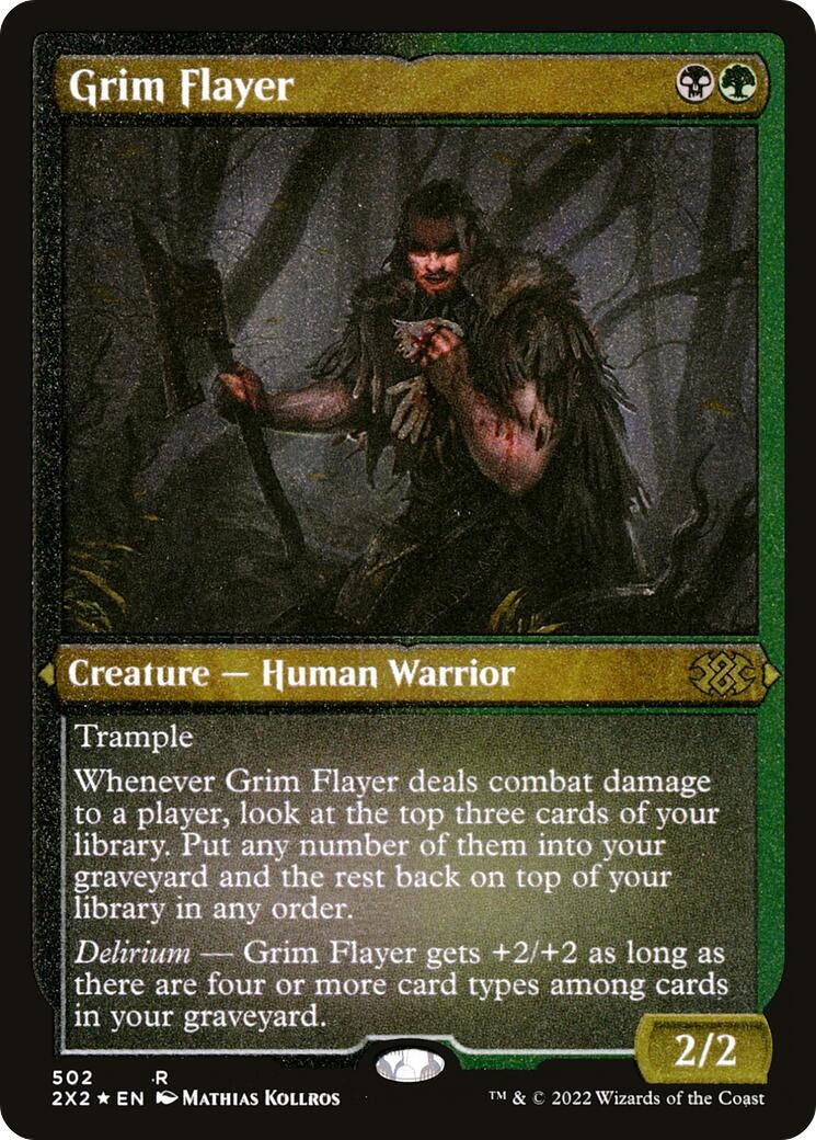 Image for Grim Flayer (Foil Etched) (502) (2X2) - Magic: The Gathering