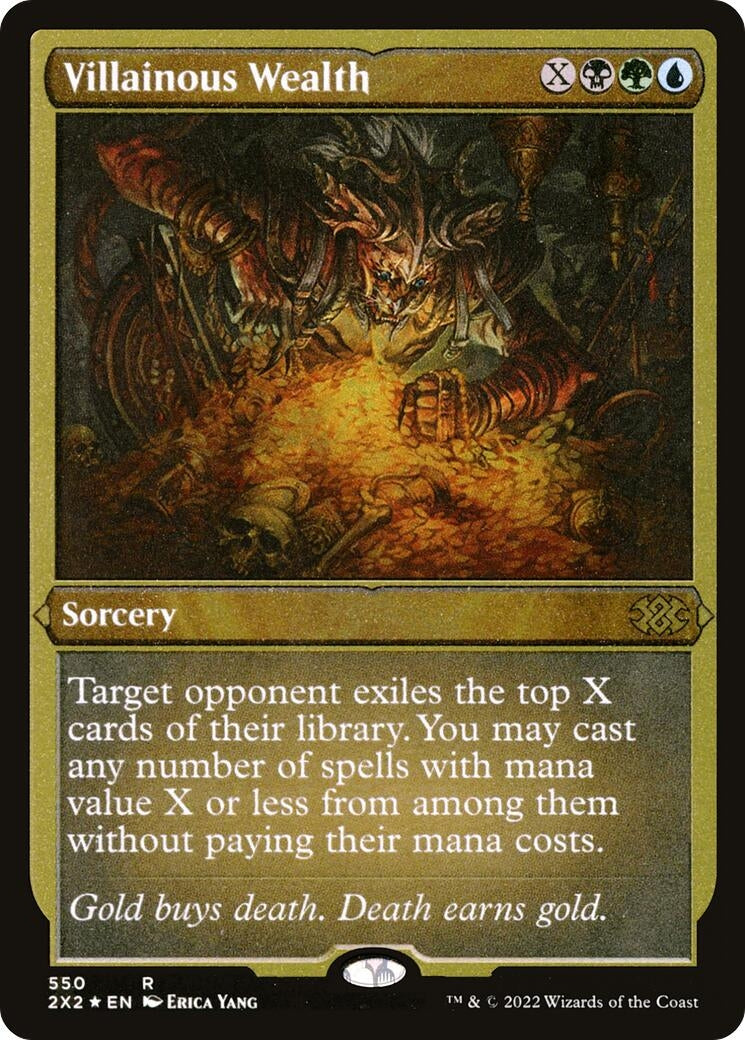 Image for Villainous Wealth (Foil Etched) (550) - Magic: The Gathering