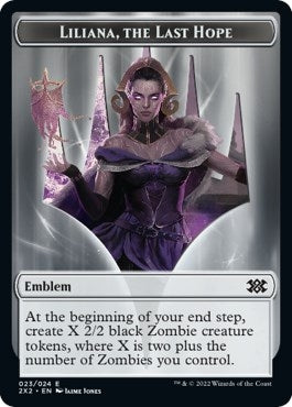 Image for Emblem - Liliana, the Last Hope // Spirit (002) Double-Sided Token (23 // 2) - Magic: The Gathering