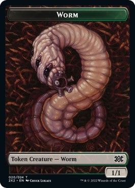 Image for Worm // Knight Double-Sided Token (20 // 5) - Magic: The Gathering
