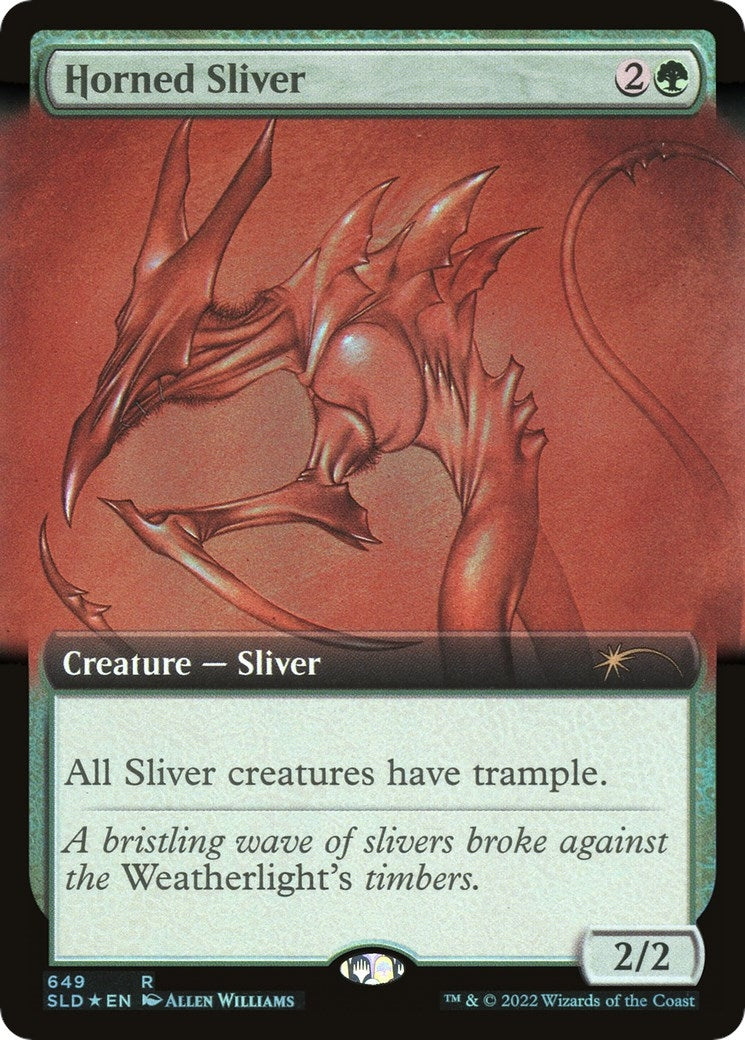 Image for Horned Sliver (Extended Art) (649) - Magic: The Gathering