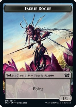 Image for Faerie Rogue // Soldier Double-Sided Token (11 // 7) (2X2) - Magic: The Gathering