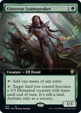 Image for Llanowar Loamspeaker (Extended Art) (416) (DMU) - Magic: The Gathering