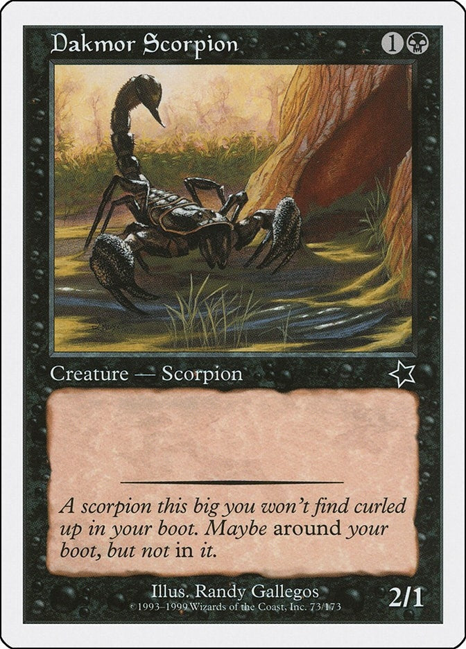 Image for Dakmor Scorpion (73) - Magic: The Gathering
