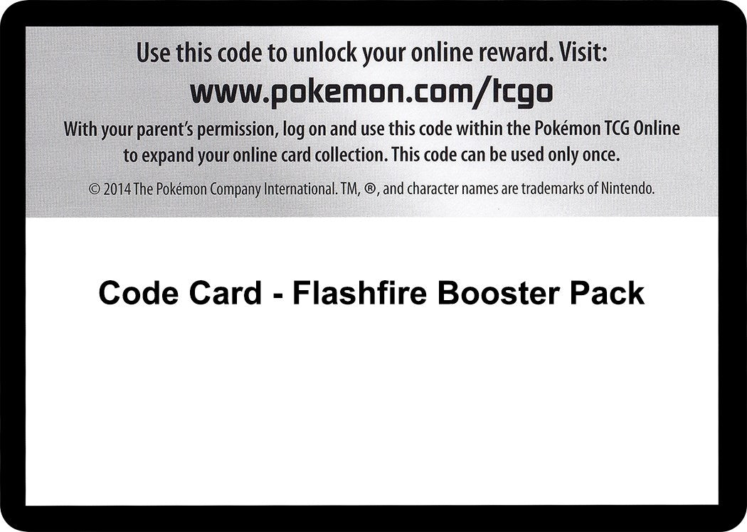 Image for Code Card - Flashfire Booster Pack (FLF) - Pokemon