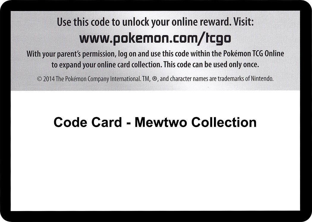 Image for Code Card - Mewtwo Collection (NXD) - Pokemon
