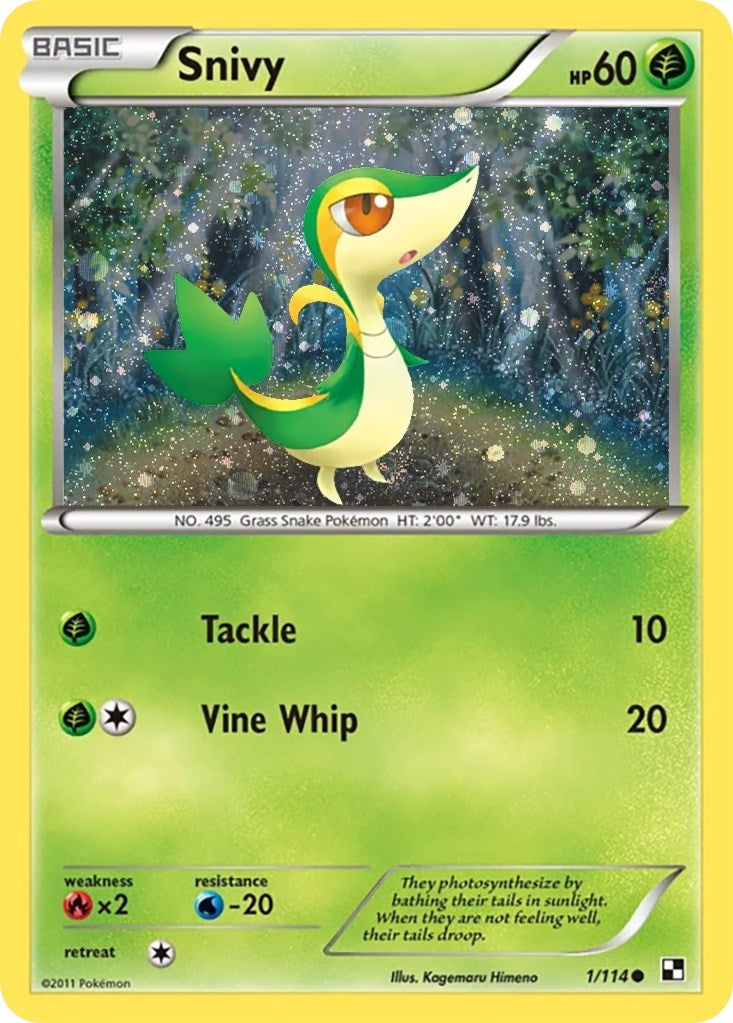 Image for Snivy - 1/114 (Cosmos Holo) (001/114) (MCAP) - Pokemon