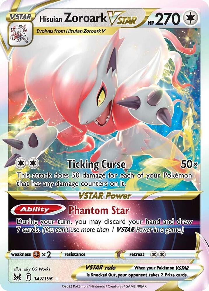 Image for Hisuian Zoroark VSTAR (147/196) (SWSH11) - Pokemon