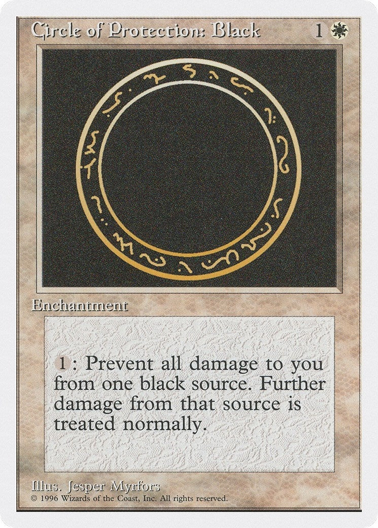 Image for Circle of Protection: Black - Magic: The Gathering